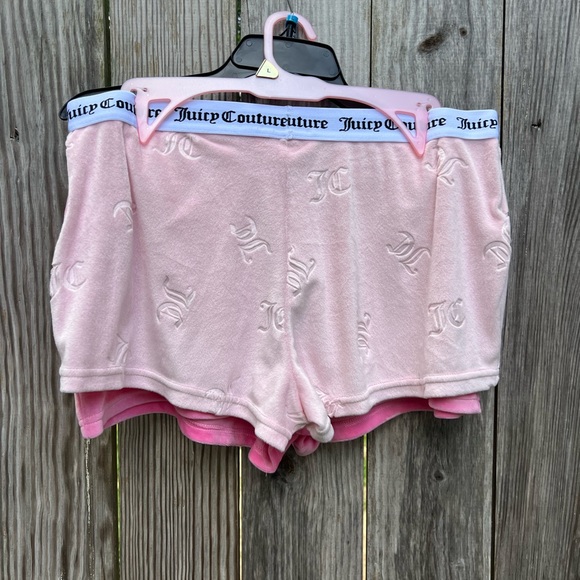 NWT Juicy Couture Velvet Sleep Shorts 2 pack size Large - Picture 11 of 14